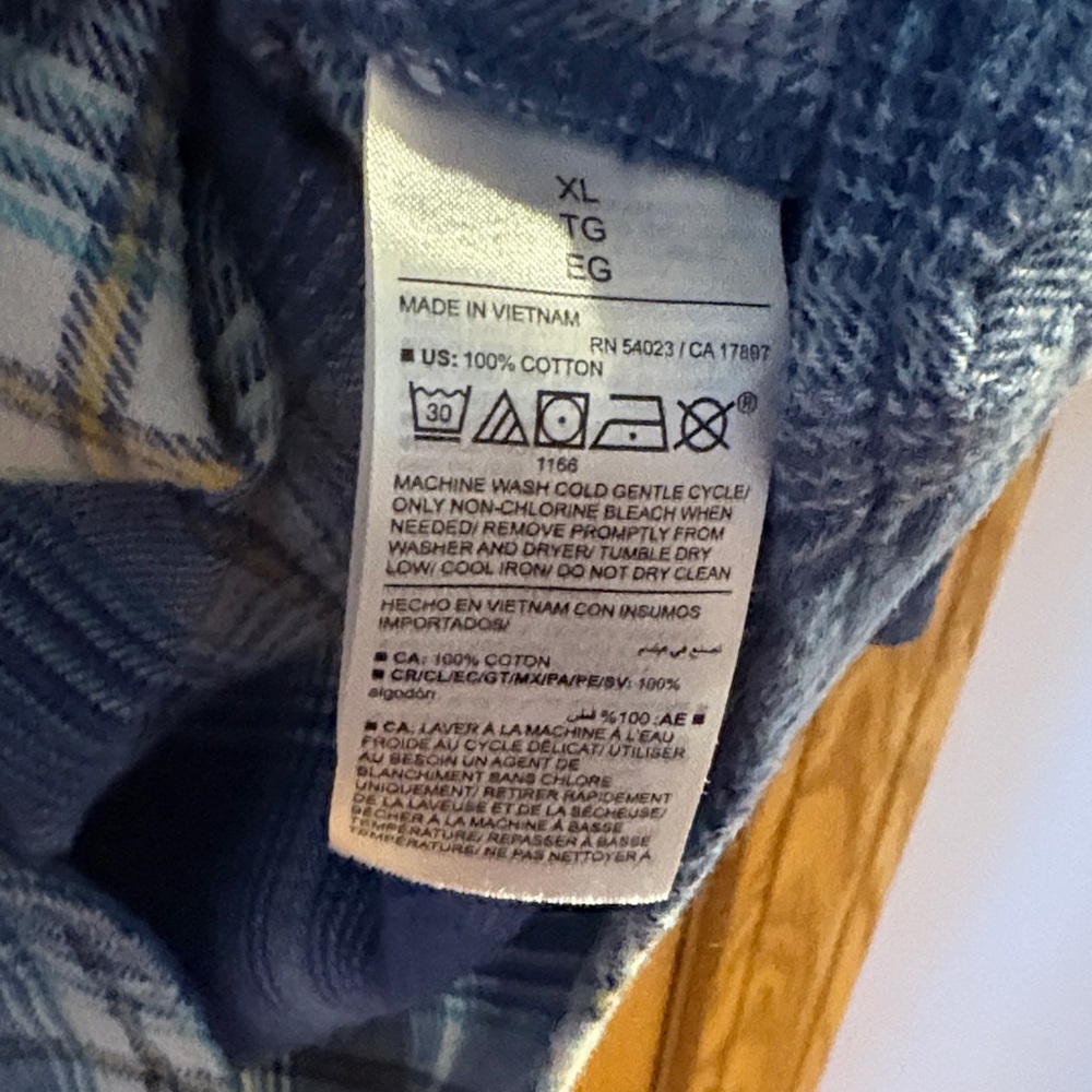 Old Navy Blue “Boyfriend” Button-Down Shirt - Picture 3 of 8